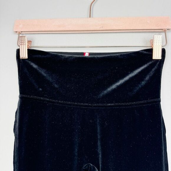 SPANX | Black Velvet Leggings High Waist Full Length Women’s Size Small - Picture 5 of 9